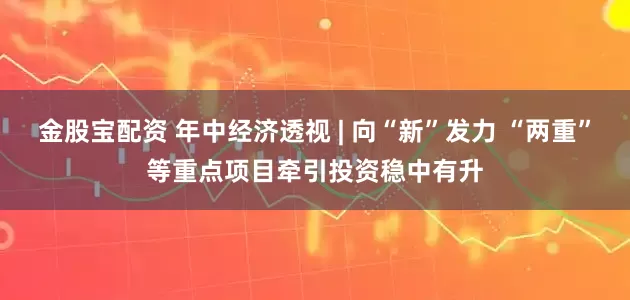 金股宝配资 年中经济透视 | 向“新”发力 “两重”等重点项目牵引投资稳中有升