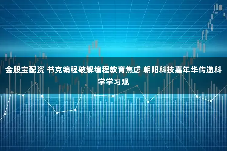 金股宝配资 书克编程破解编程教育焦虑 朝阳科技嘉年华传递科学学习观